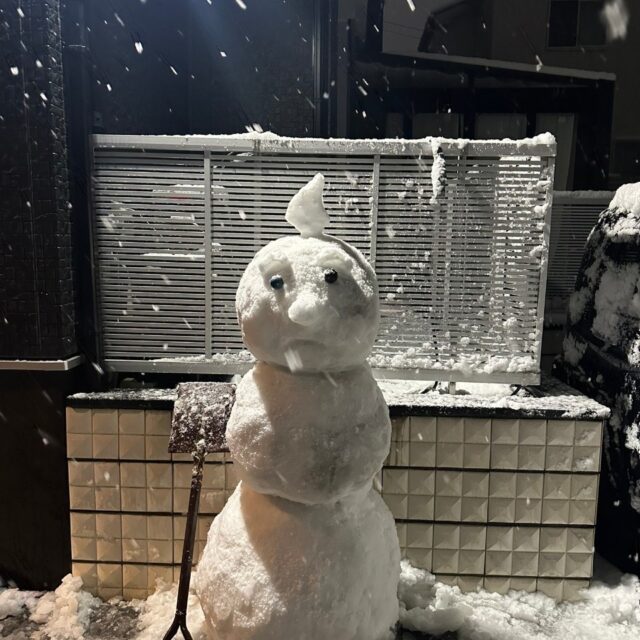 ゆ、雪だるま？⛄